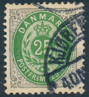 Denmark Danemark Danmark 1903: 25ø Grey/green Bicolour, F-VF Used, AFA 29C (DCDK00621) - Oblitérés