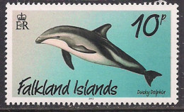 Falkland Islands 2012 QE2 10p Animal Dolphin MNH  ( D1102 ) - Falkland