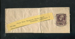 "OESTERREICH" 1908, Streifband "Alpen-Verein" Nach Darmstadt (70058) - Newspaper Bands