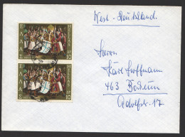 1971  Lettre Avion  Pour Ll'Allemagne Evèque Bénissant Le Drapeau  10 D X2 - Storia Postale