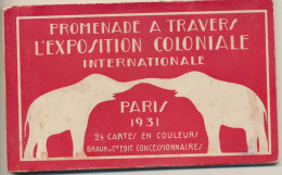 CARTES POSTALES   -  CARNET DE CARTES DE  " L'EXPOSITION COLONIALE INTERNATIONNALE DE PARIS " 1931   15 PIECES. - Disasters