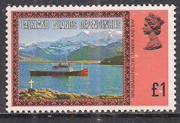 Falkland Islands Dependencis 1980 QE2 £1 SG 287a MNH  ( C240 ) - Falkland