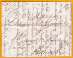 1716 - Lettre De La Rochelle, France, Début Du Règne De Louis XV, Vers Bruges, Alors Pays-Bas, Belgique Aujourd'hui - 1701-1800: Vorläufer XVIII