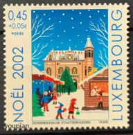 Luxembourg 2002, Christmas, MNH Unusual Single Stamp - Nuevos
