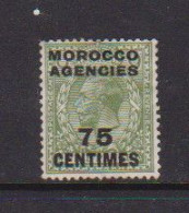 MOROCCO  AGENCIES    1917    75c  On  9d  Olive  Green    MH - Postämter In Marokko/Tanger (...-1958)