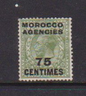 MOROCCO  AGENCIES    1917    75c  On  9d  Olive  Green    MH - Morocco Agencies / Tangier (...-1958)