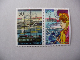 Japon   2002  N° Y&T: 3212 Et 3213 "port De Yokohama"  2 V. Se Tenant MNH - Unused Stamps