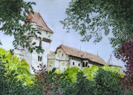 FINE ARTS, PAINTING, CASTLE, ARCHITECTURE, LIECHTENSTEIN, POSTCARD - Liechtenstein