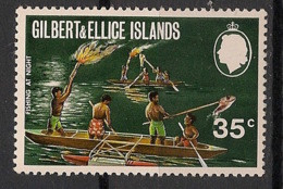 GILBERT & ELLICE - 1971-72 - N°YT. 179 - Pêche Nocturne - Neuf Luxe ** / MNH / Postfrisch - Gilbert & Ellice Islands (...-1979)