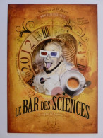 EINSTEIN - Science / Savant - Einstein Tire La Langue - Carte Publicitaire Bar Des Sciences - Premi Nobel