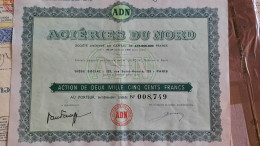 Action - 2500 Francs - Aciéries Du Nord - A - C