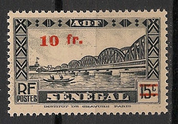 SENEGAL - 1944 - N°YT. 194 - 10f Sur 15c - Neuf Luxe ** / MNH / Postfrisch - Unused Stamps
