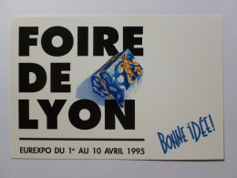 FOIRE DE LYON 1995 - Paquet Cadeau - Bonne Idée - Carte Publicitaire - Foires