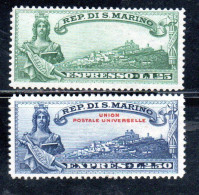 REPUBBLICA DI SAN MARINO 1929 ESPRESSI LIBERTA' SPECIAL DELIVERY FREEDOM SERIE COMPLETA COMPLETE SET MNH - Express Letter Stamps