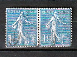 FranceN° 205 - 1903-60 - Semeuse Lignée Paire Obliteré - Used Stamps