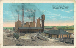 CPA Amérique > Etats-Unis > AL - Alabama SCHLOSS SHEFFIELD FURNACES FROM FIRST AVE. VIADUCT. BIRMINGHAM. ALA - Otros & Sin Clasificación