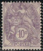 France 1927 Yv. N°233 - 10c Violet - Neuf * - 1900-29 Blanc
