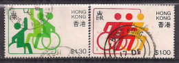 Hong Kong 1982 QE2 Pr. Games Used SG 432-433 ( H724 ) - Usati