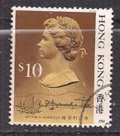 Hong Kong 1989-91 QE2 $10 Brown Used SG 613 ( K260 ) - Gebraucht