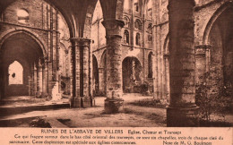 Abbaye De Villers (Ruines) - Église, Choeur Et Transept - Villers-la-Ville