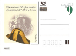 CDV A 100 Czech Republic München Stamp Exhibition 2004 Coach - Cartes Postales