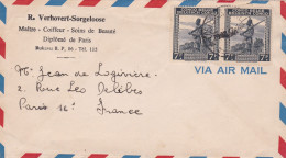 From Belgian Congo To France - 50's - Briefe U. Dokumente