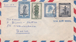 From Belgian Congo To Swiss - 50's - Lettres & Documents