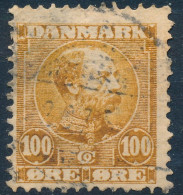 Denmark Danemark Danmark 1905: 100ø Yellow-brown Christin IX, F Used, AFA 51 (DCDK00630) - Used Stamps