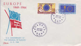 15th Anniversary Of The Council Of Europe - 1964 - FDC