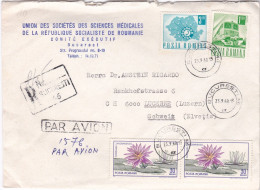 From Romania To Swiss - 1968 - Lettres & Documents