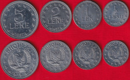 Albania Set Of 4 Coins: 1/2 - 5 Leke 1957 UNC - Albania