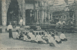Rangoon - Morning Prayer At Shwè Dagôn Pagoda - Myanmar (Birma)