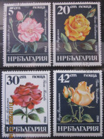 BULGARIA 1985 ~ S.G. 3250, + 3252 - 3254, ~ ROSES. ~  VFU #02542 - Oblitérés