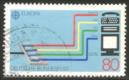 EU88-15d EUROPA-CEPT 1988 Germany Telephone Clavier Ordinateur Computer Keyboard - Informatique