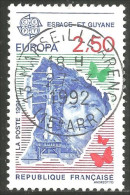 EU91-12a EUROPA-CEPT 1991 France MARSEILLE Espace Space Communication Satellite - 1990