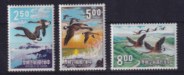 China Taiwan 1969 Gänse Im Flug Mi.-Nr. 731-733 Postfrisch ** - Other & Unclassified