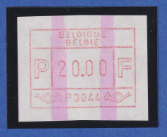 Belgien FRAMA-ATM P3044 Liège Mit 2 Durchgehenden ENDSTREIFEN ** Wert 20,00 Bfr - Autres & Non Classés