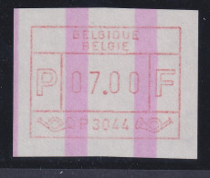 Belgien FRAMA-ATM P3044 Liège Mit ENDSTREIFEN ** Wert 07,00  Bfr. - Otros & Sin Clasificación