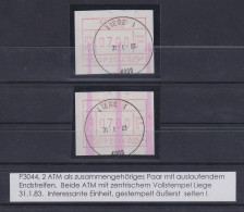 Belgien FRAMA-ATM P3044 Liège Endstreifen-Ende über 2 ATM, Je Mit ET-Voll-O ! - Other & Unclassified