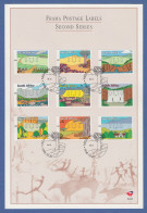 Südafrika FRAMA-ATM Landschaften Mi.-Nr. 14-22 Auf Offiz. Ersttagsblatt - Vignettes D'affranchissement (Frama)