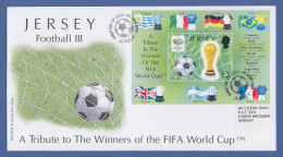 Guernsey Ersttagsbrief / FDC 2006 FIFA Fussball Weltmeisterschaft 2006  Bl. 57 - Jersey