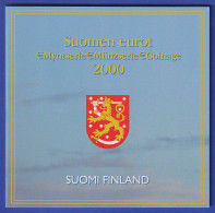 Finnland EURO-Kursmünzensatz Jahrgang 2000 Bankfrisch / Unzirkuliert Im Folder - Finlande