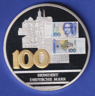 Riesen-Medaille 2013 Banknoten Der Deutschen Mark - Hundert Deutsche Mark - Andere & Zonder Classificatie