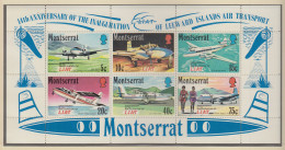 Montserrat 1971 14 Jahre Fluggesellschaft LIAT , Flugzeuge Mi.-Nr. Block 2 ** - Montserrat