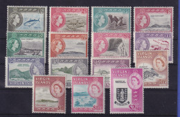 Jungferninseln / Virgin Islands 1964 Landesmotive Mi.-Nr. 140-154 Postfrisch **  - British Virgin Islands