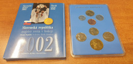 Slowakei Hockey-Meister  Slovenske Mince Majster Sveta V Hokeji Coin Set 2002 - Eslovaquia