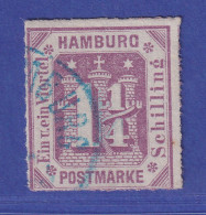 Hamburg 1866 Wertziffer 1 1/4 Schillinge Mi.-Nr. 20 A  O  Gepr. PFENNINGER - Hambourg