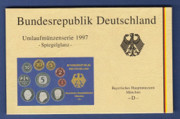 Bundesrepublik DM-Kursmünzensatz 1997 D Polierte Platte PP - Münz- Und Jahressets