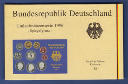 Bundesrepublik DM-Kursmünzensatz 1996 G Polierte Platte PP - Mint Sets & Proof Sets