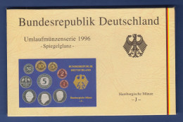 Bundesrepublik DM-Kursmünzensatz 1996 J Polierte Platte PP - Münz- Und Jahressets